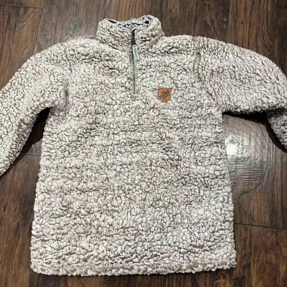 The Home‎ Depot Super Soft Fleece 1/4 Zip Pullover Sz Medium Employee Workwear